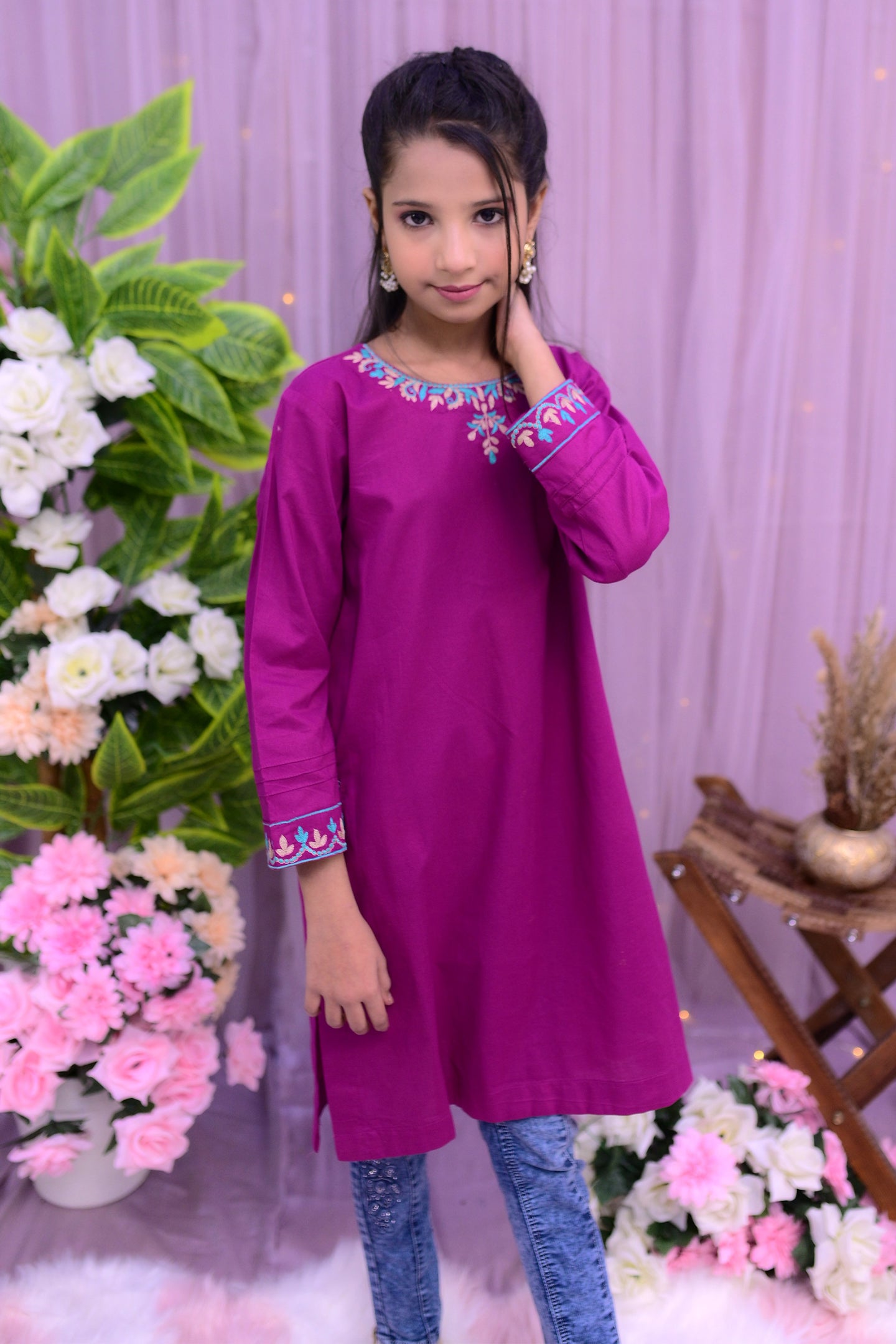 Elegant embroidery  Kurti