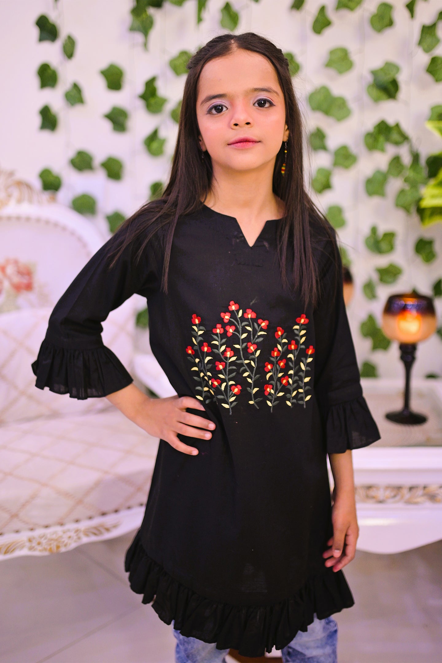 low neck casual kurti