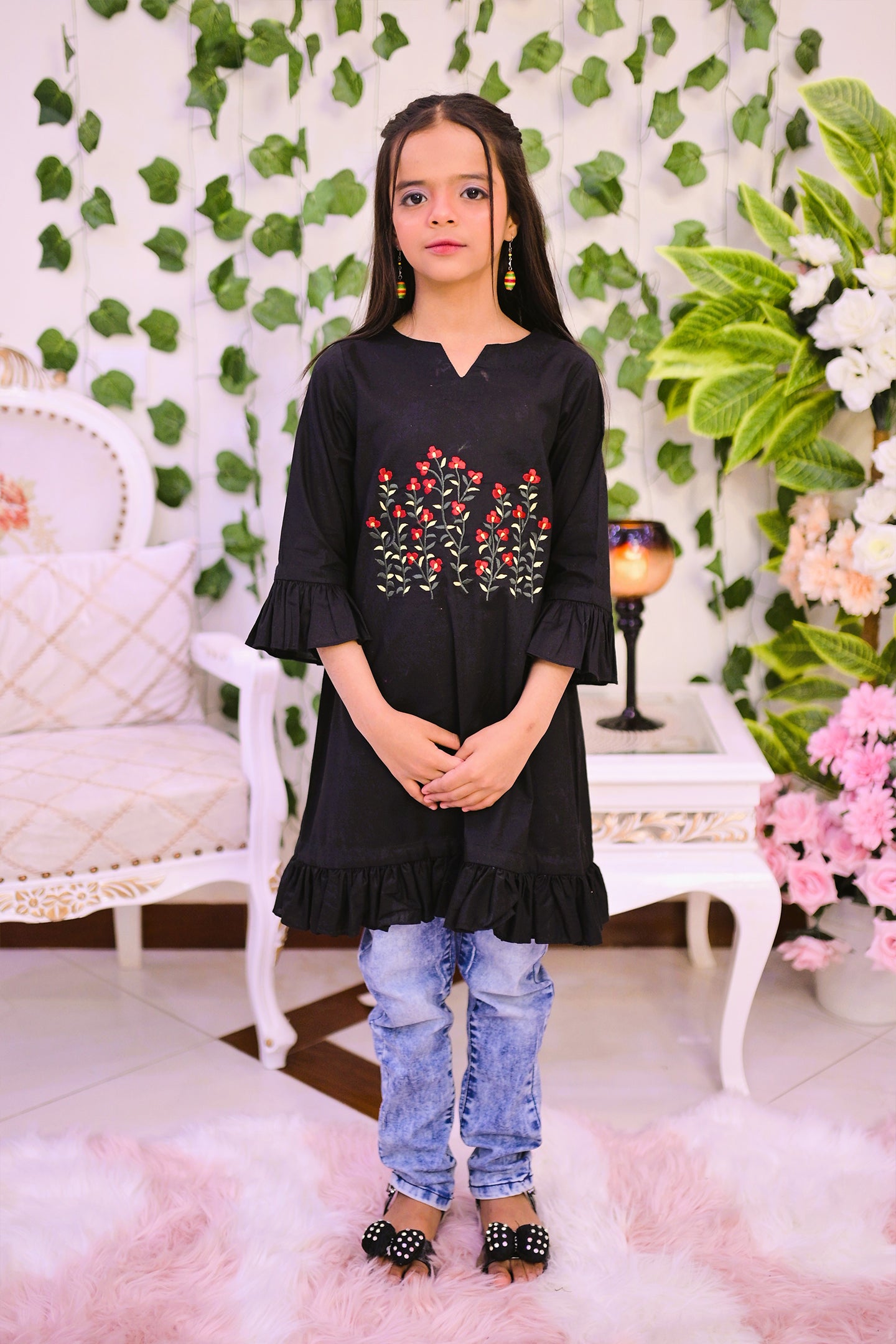 low neck casual kurti