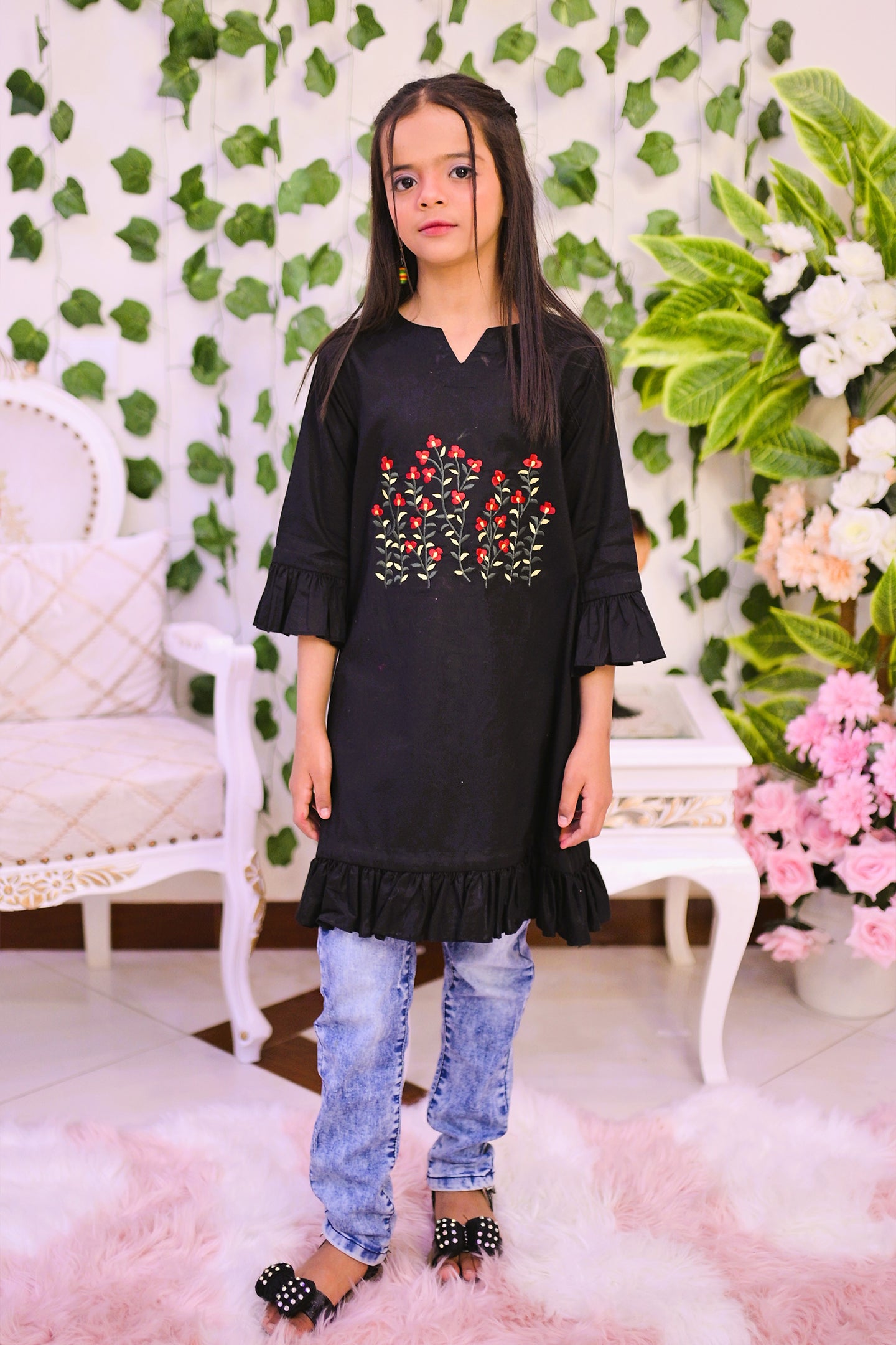 low neck casual kurti