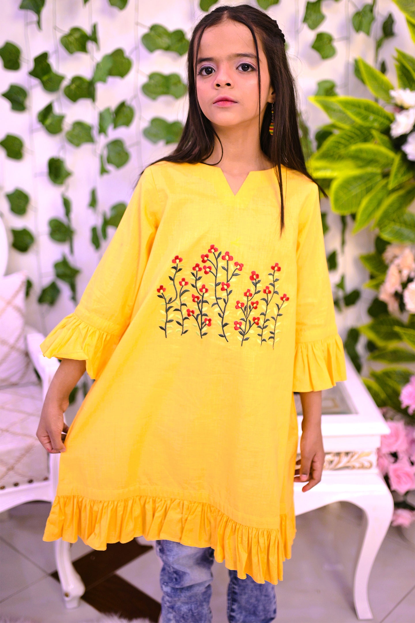 low neck casual kurti