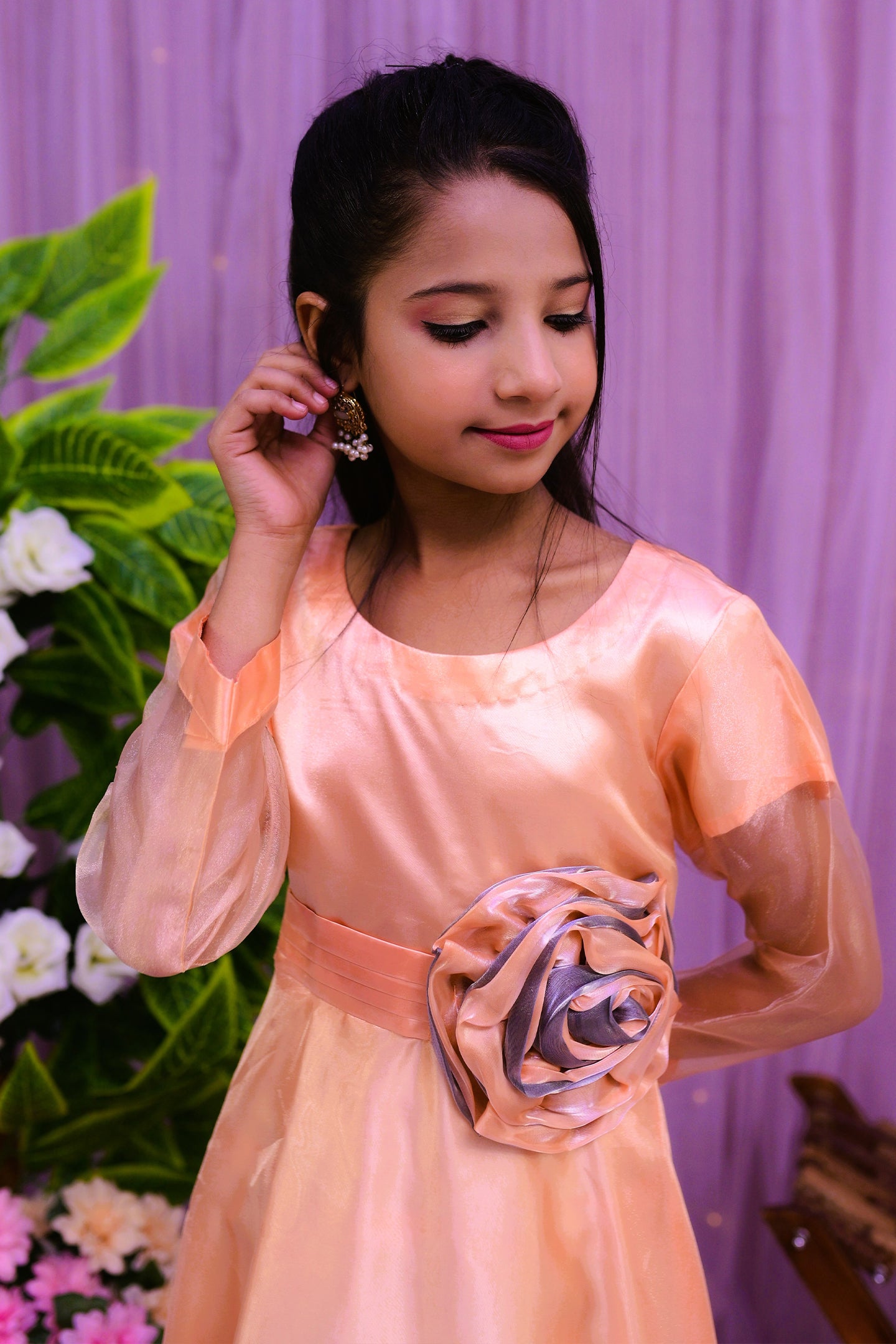 formal long tail frock