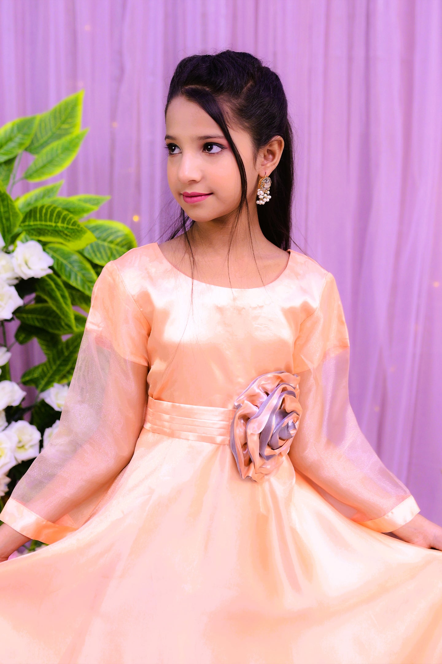 formal long tail frock