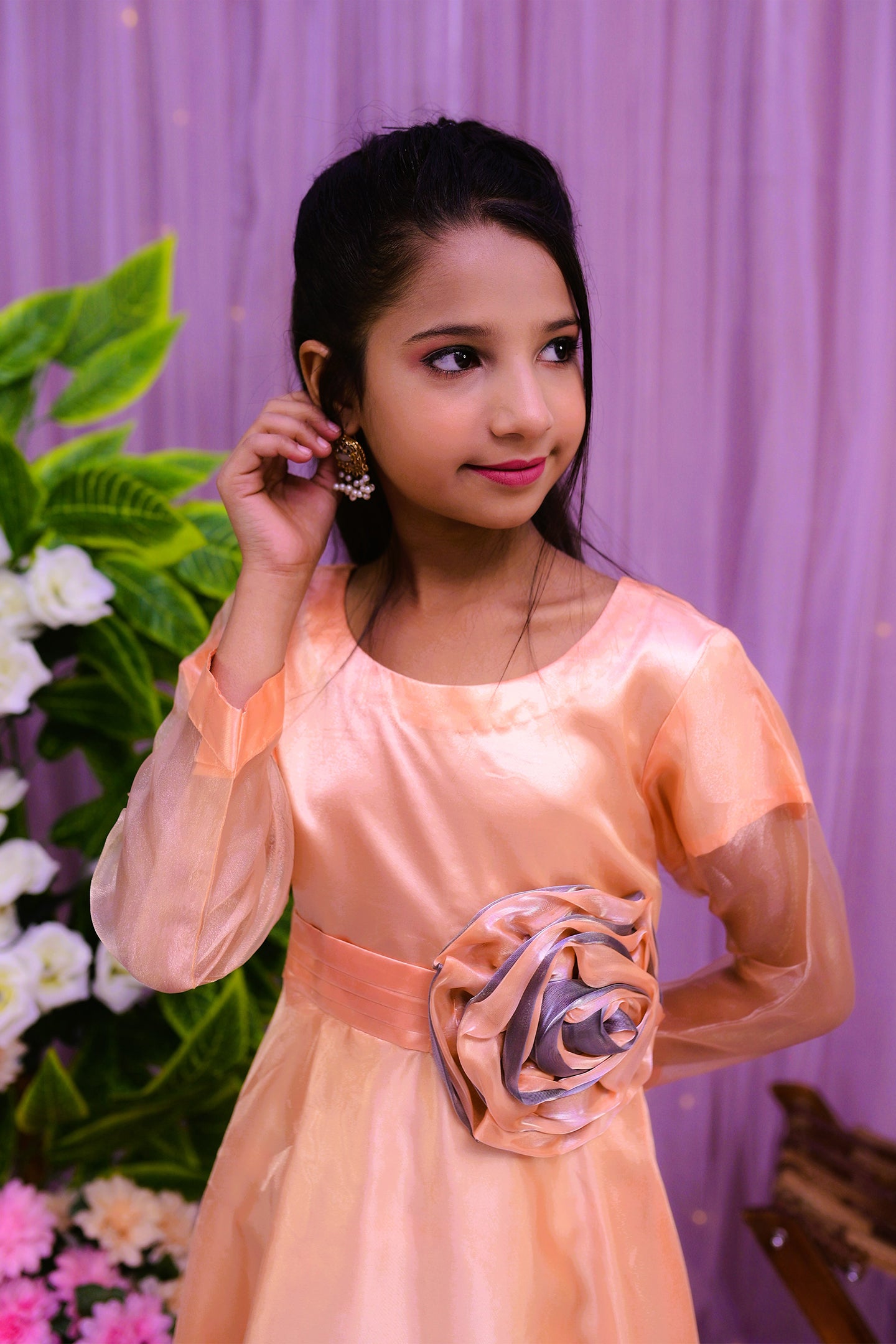 formal long tail frock