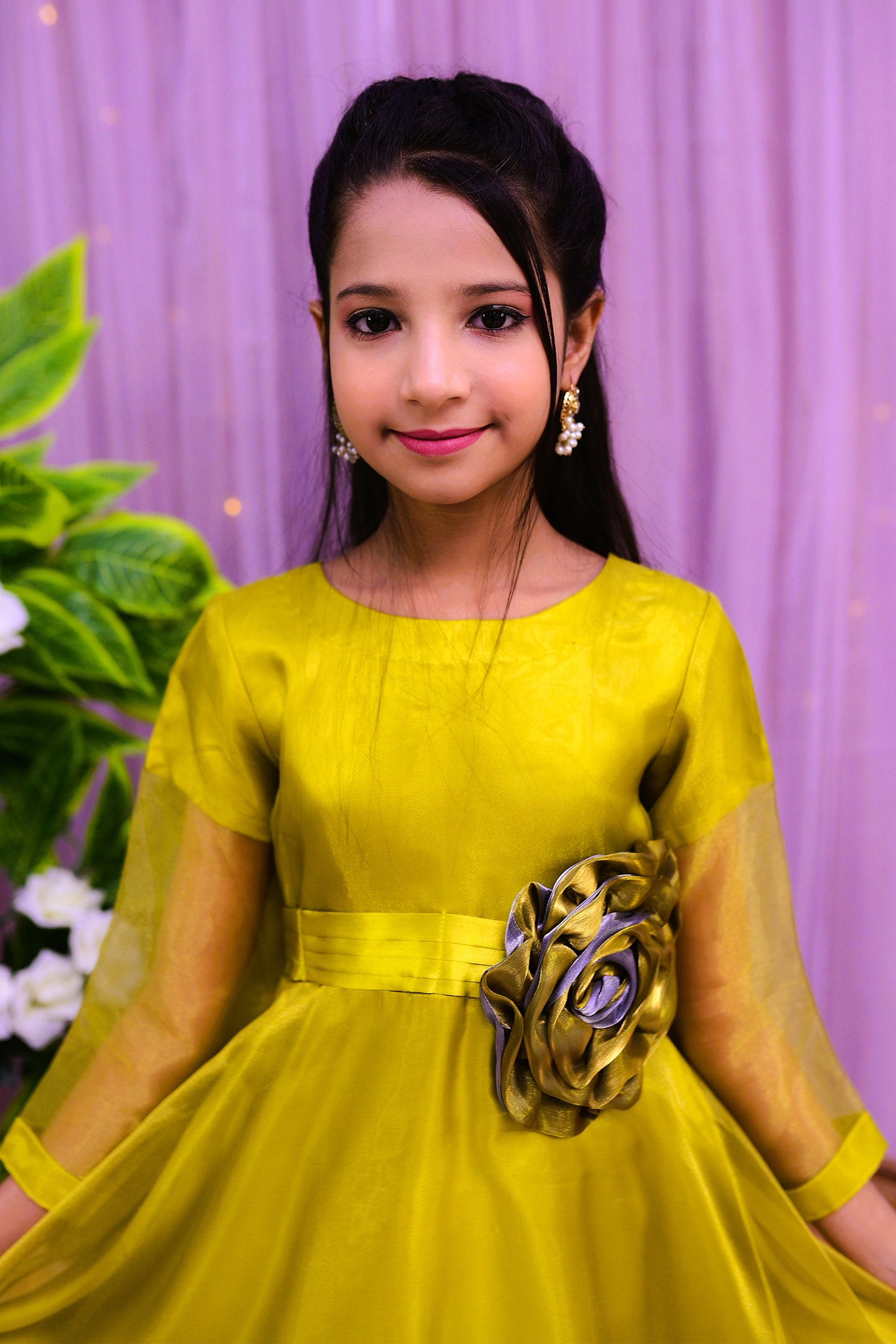 formal long tail frock