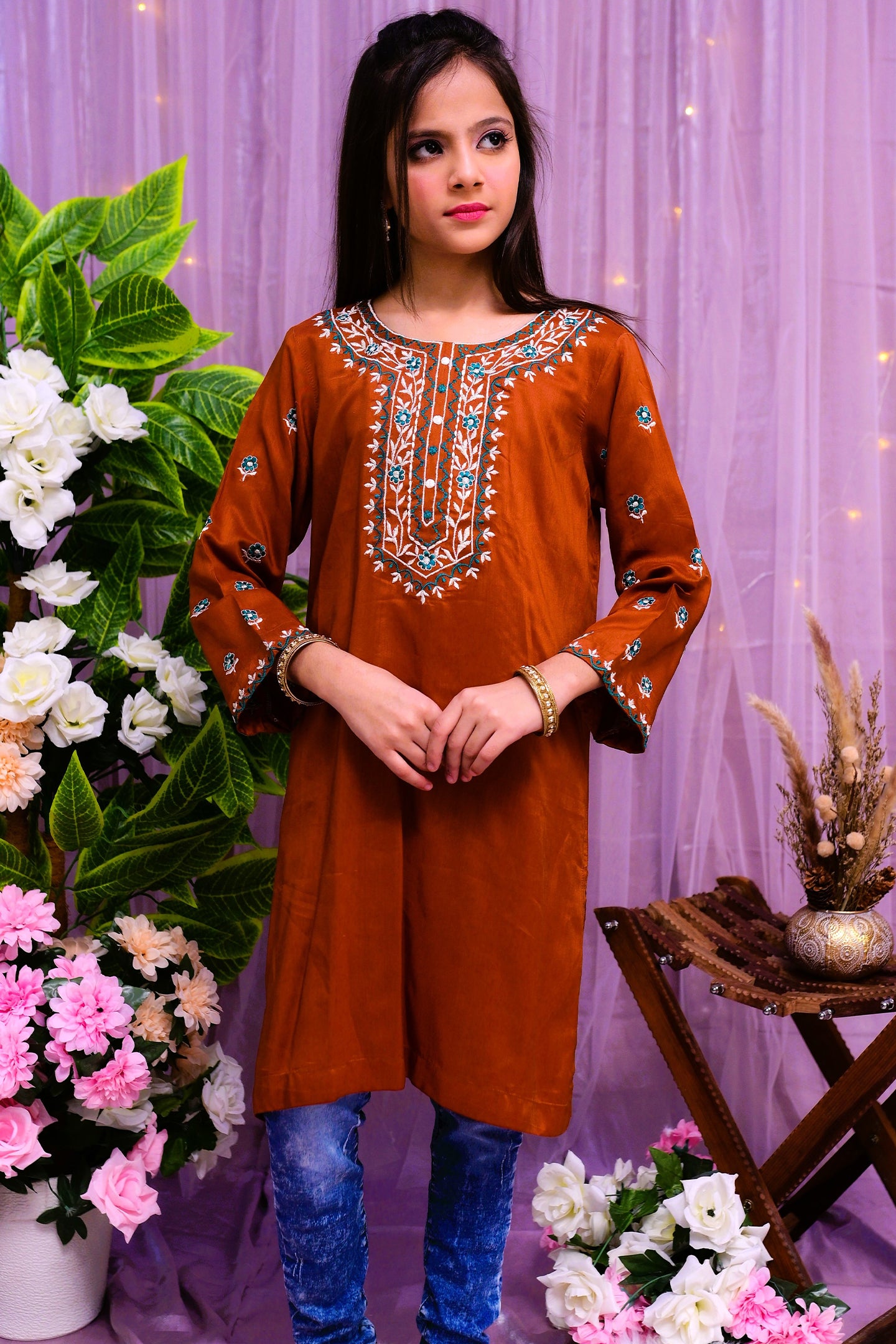 semi formal kurti 1 piece