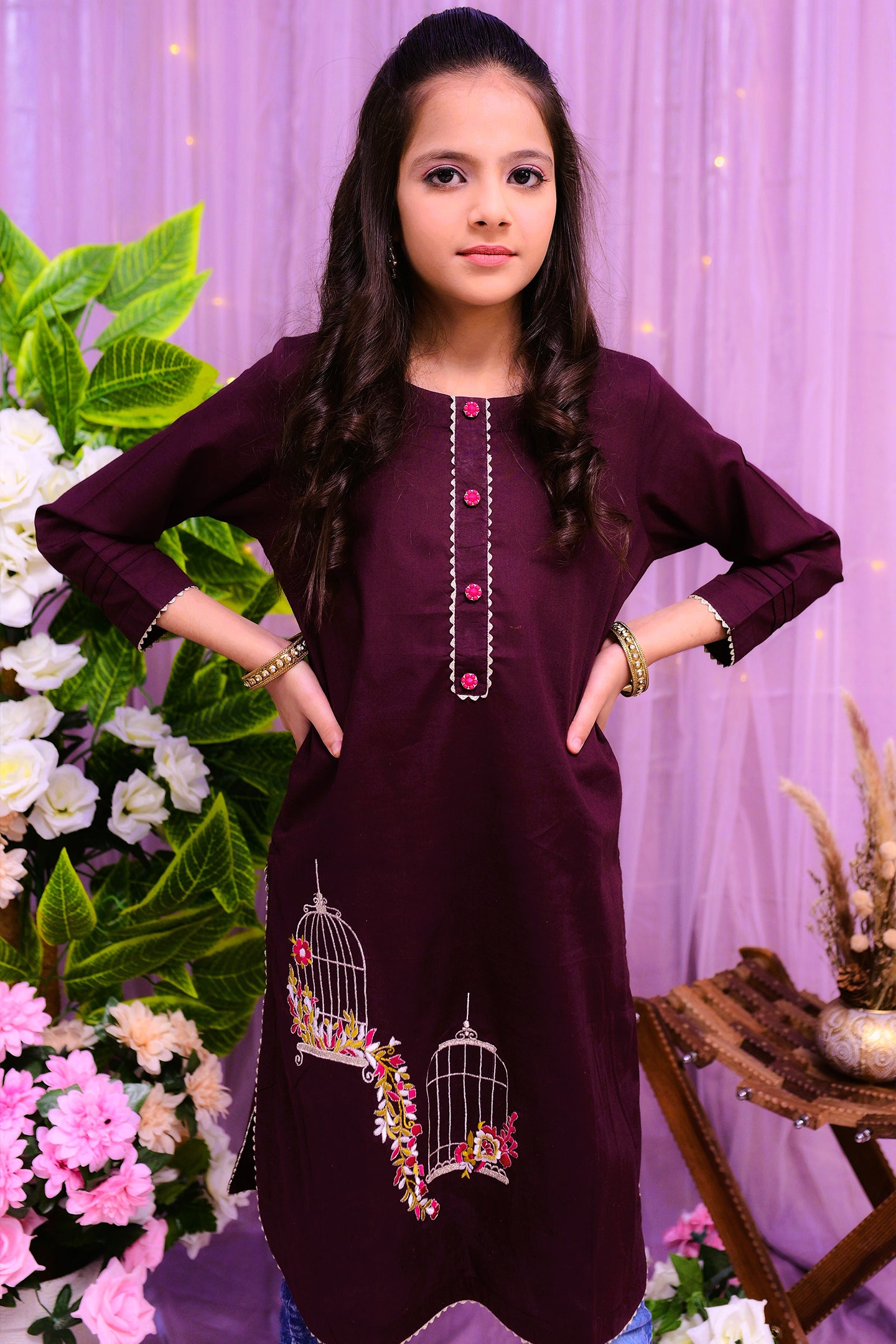 semi formal cotton 1 piece kurti
