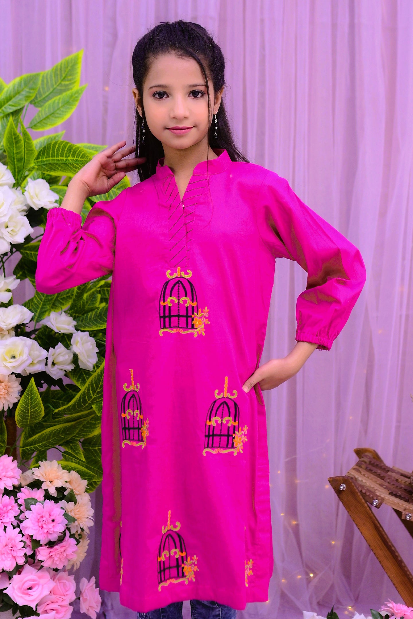 semi formal 1piece kurti