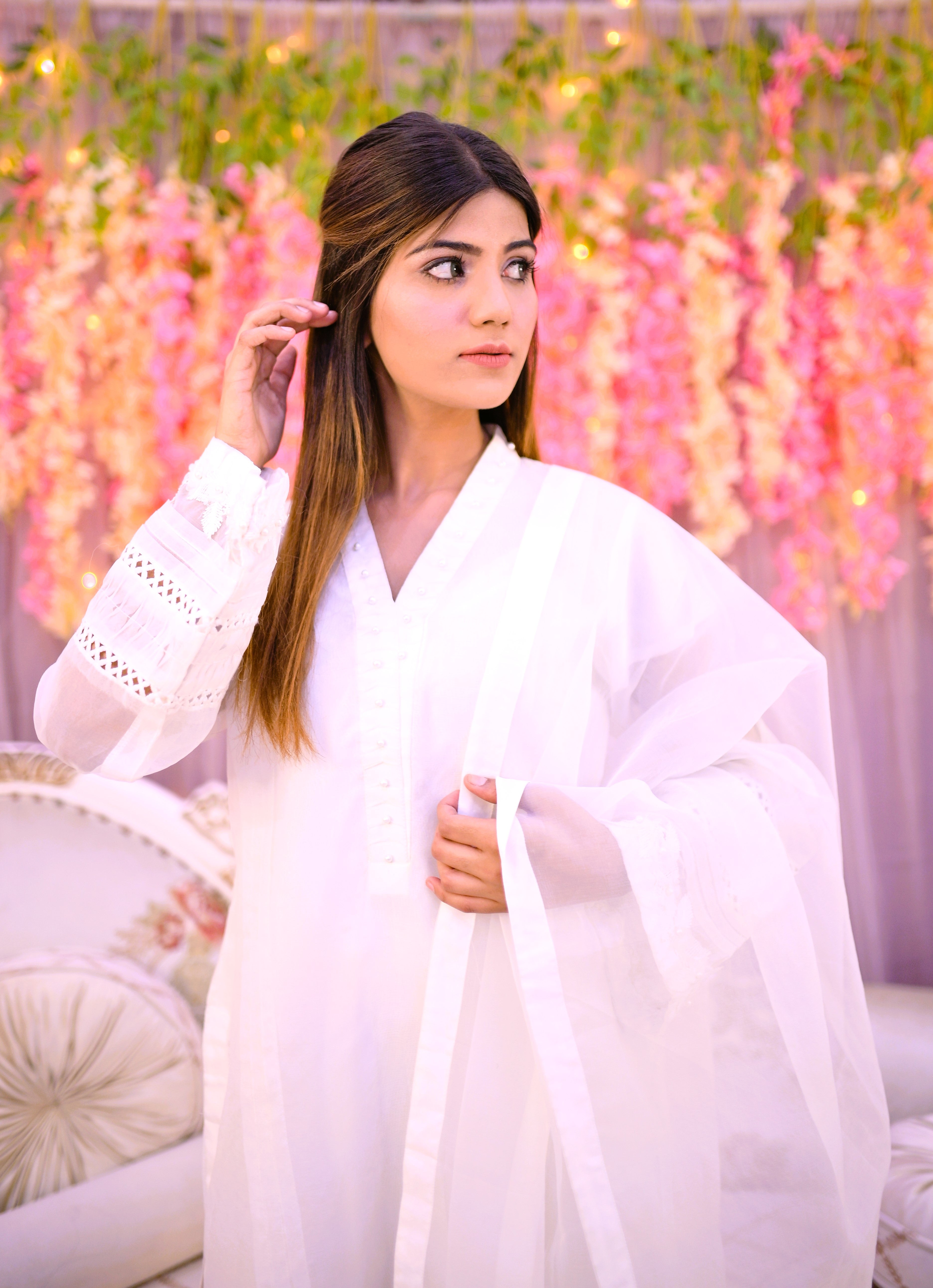 semiformal 3 piece shirt dupatta & trouser