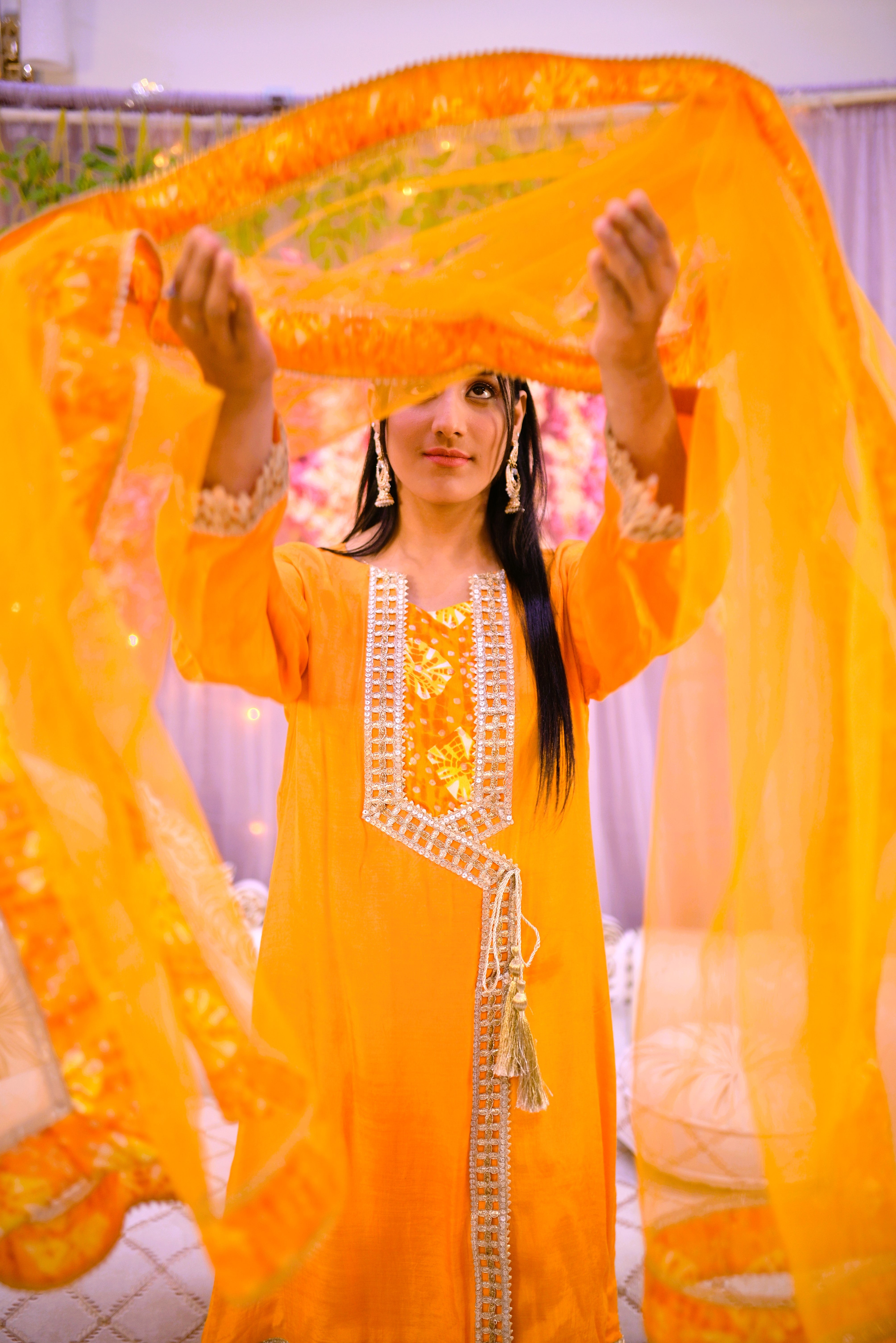 semiformal 3 piece shirt dupatta & plazo