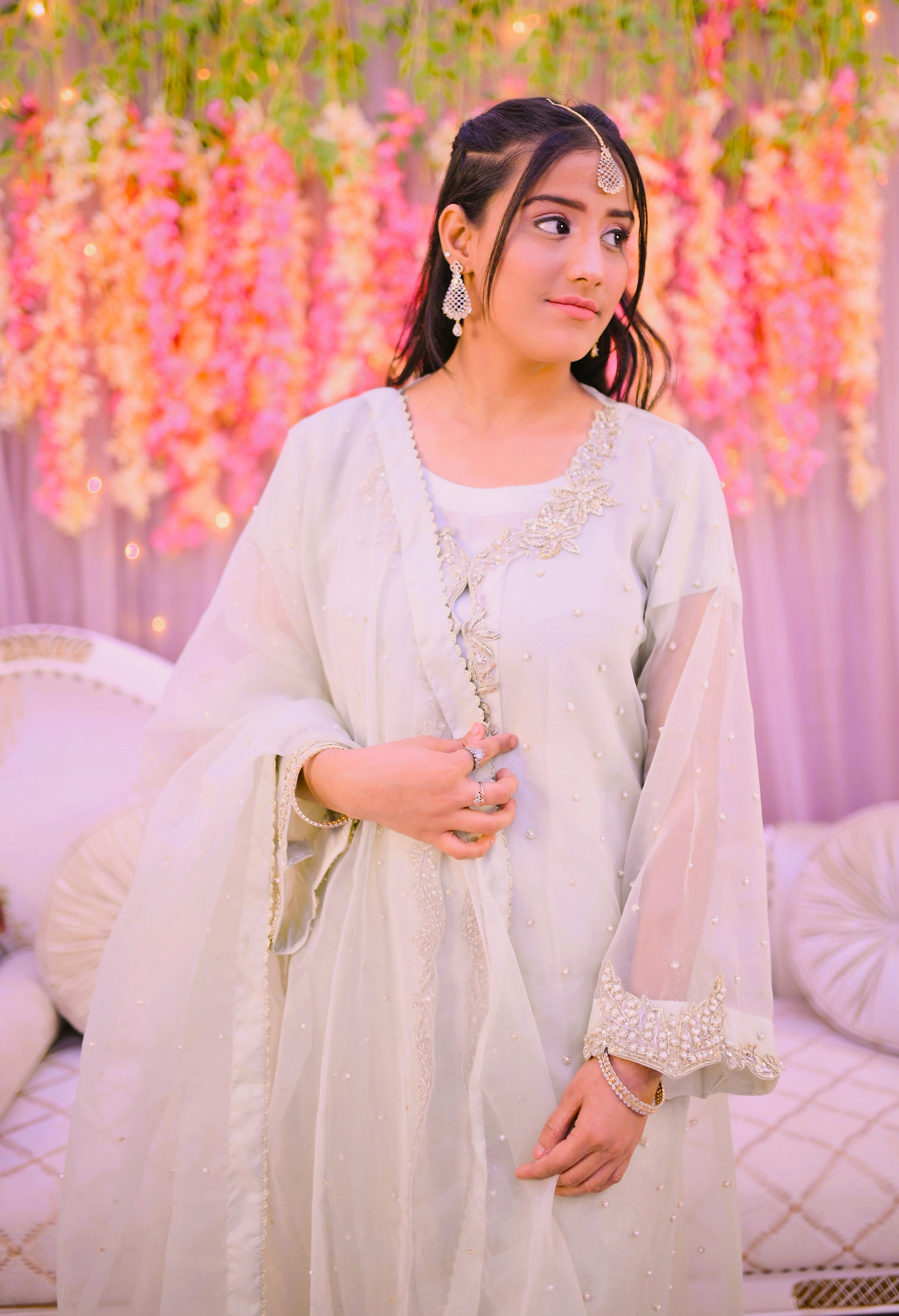 formal 3 piece shirt dupatta & trouser along with upper