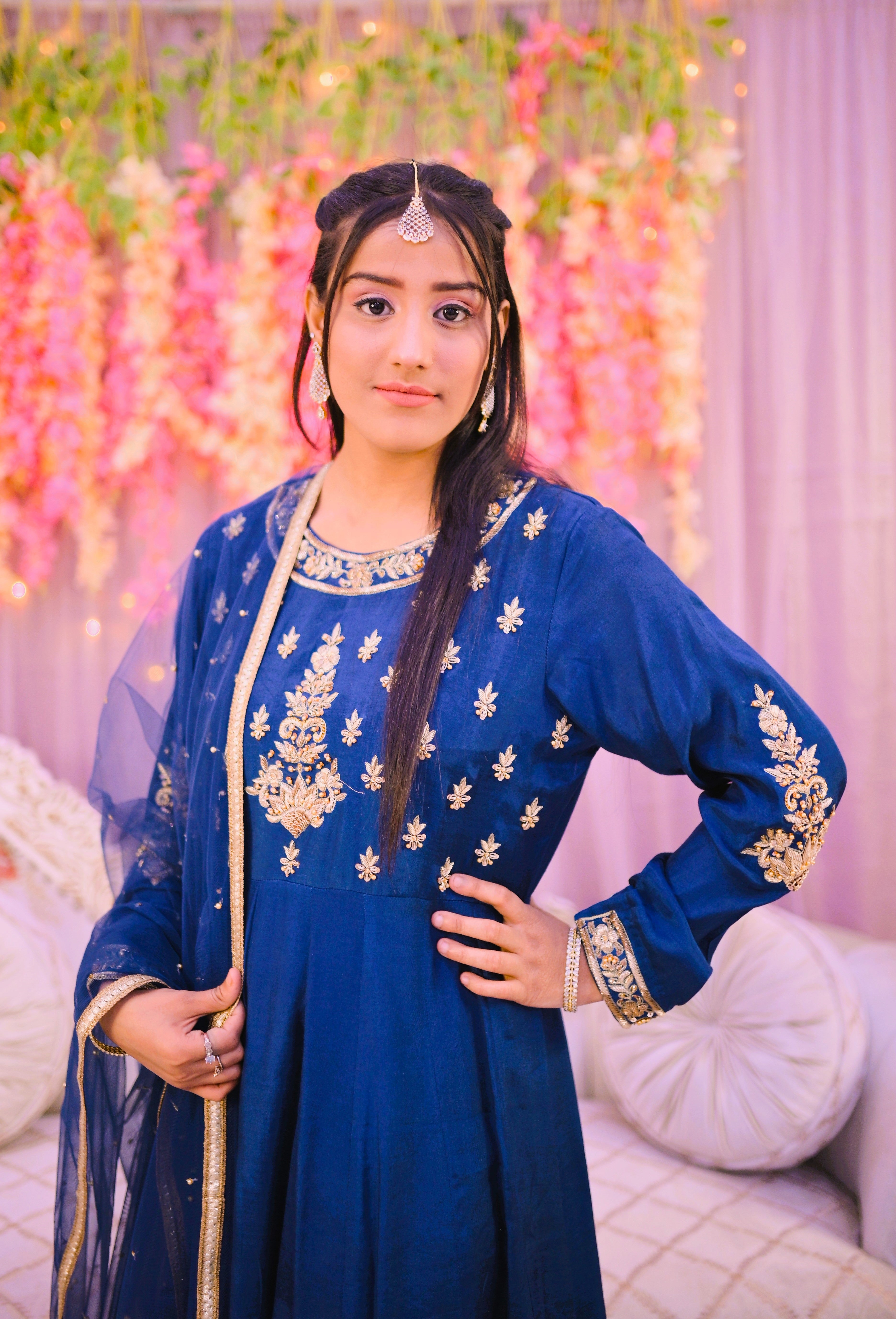 formaln3 piece frock dupatta & trouser