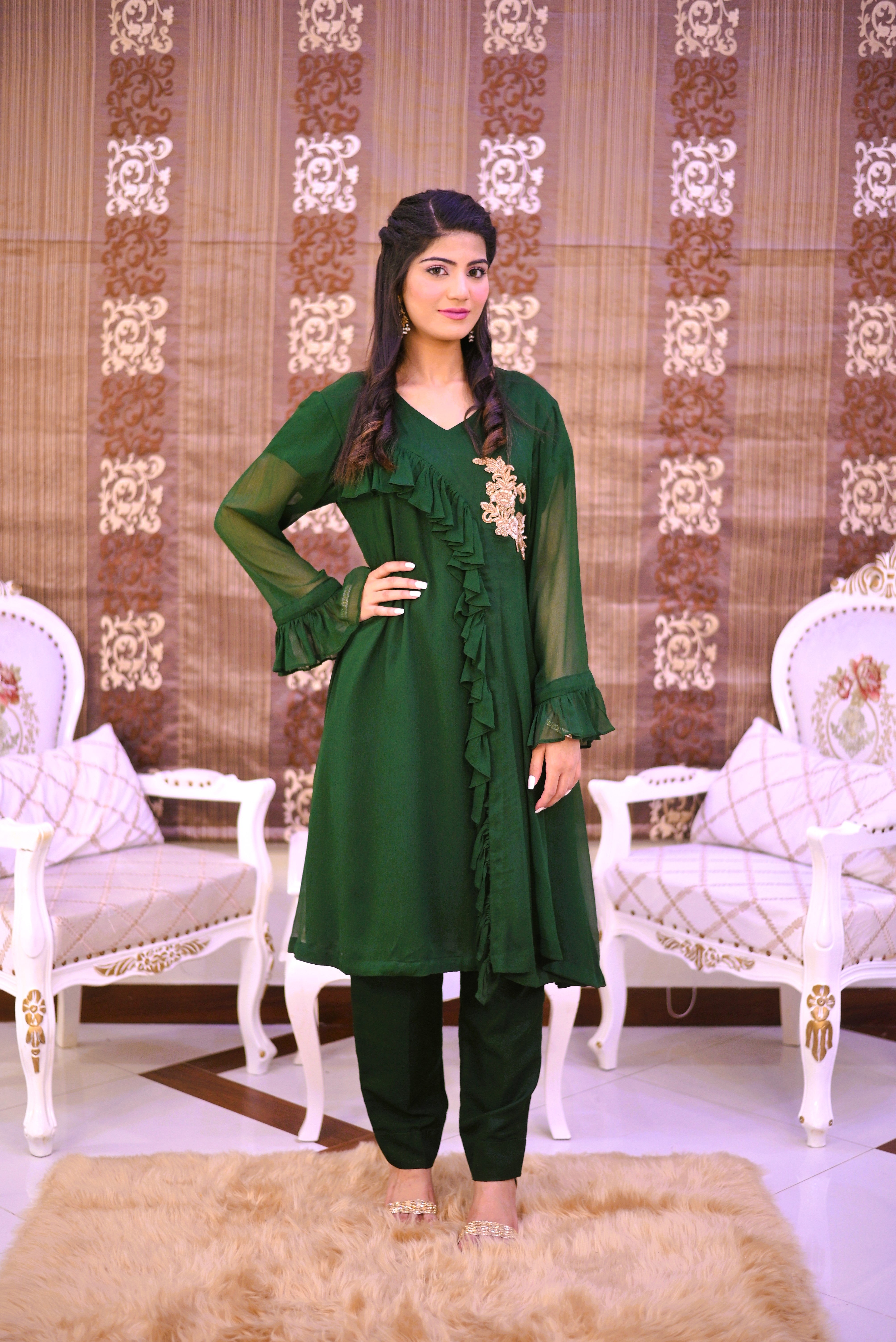 semiformal 2 piece frock & trouser