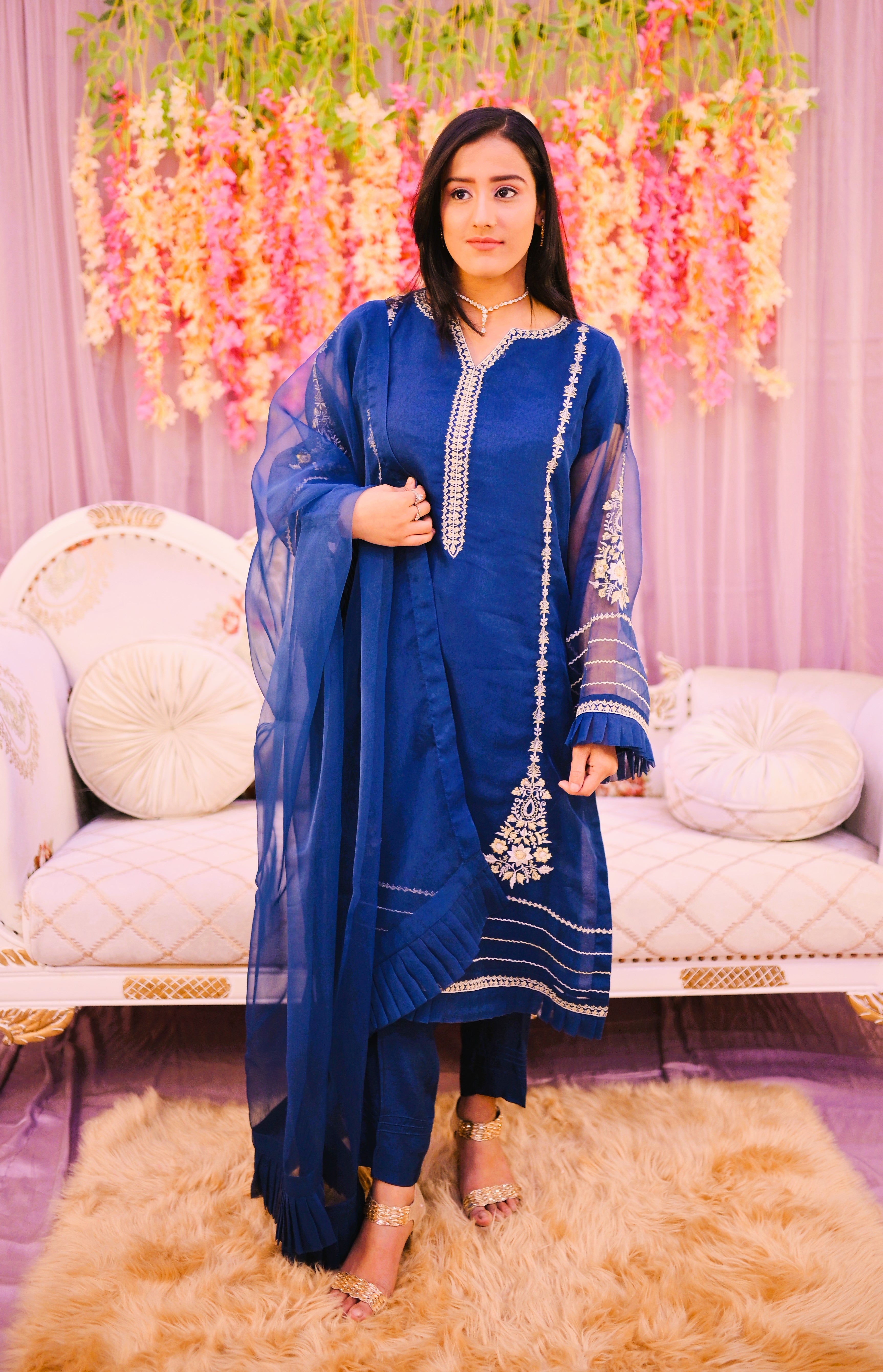 formal 3 piece shirt dupatta & trouser