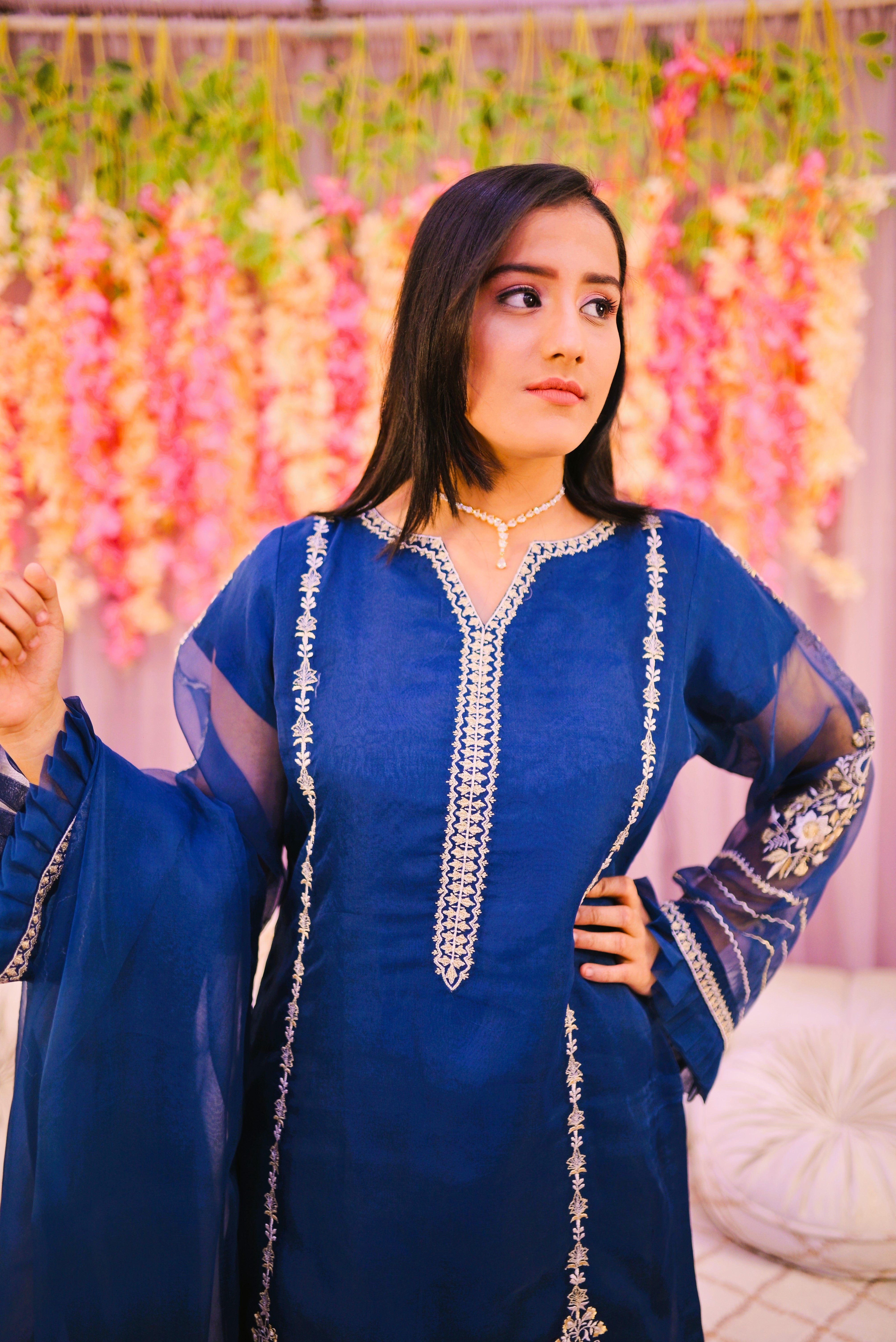 formal 3 piece shirt dupatta & trouser